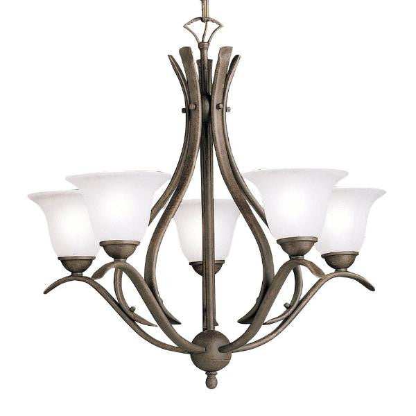 Kichler dover 5 light chandelier deals